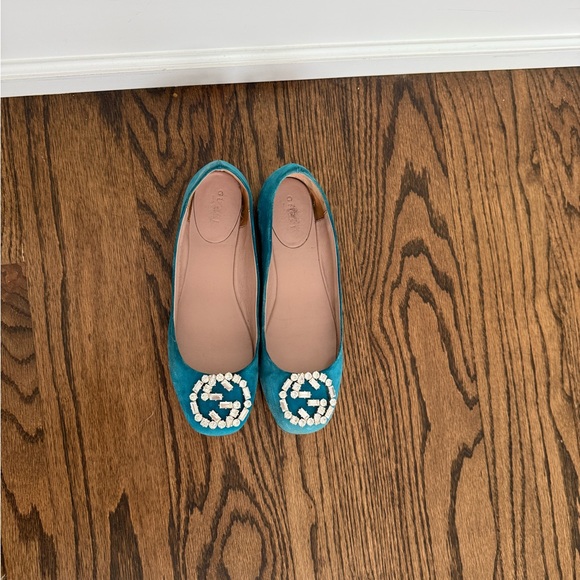 Gucci flats with crystal logo - Picture 8 of 10